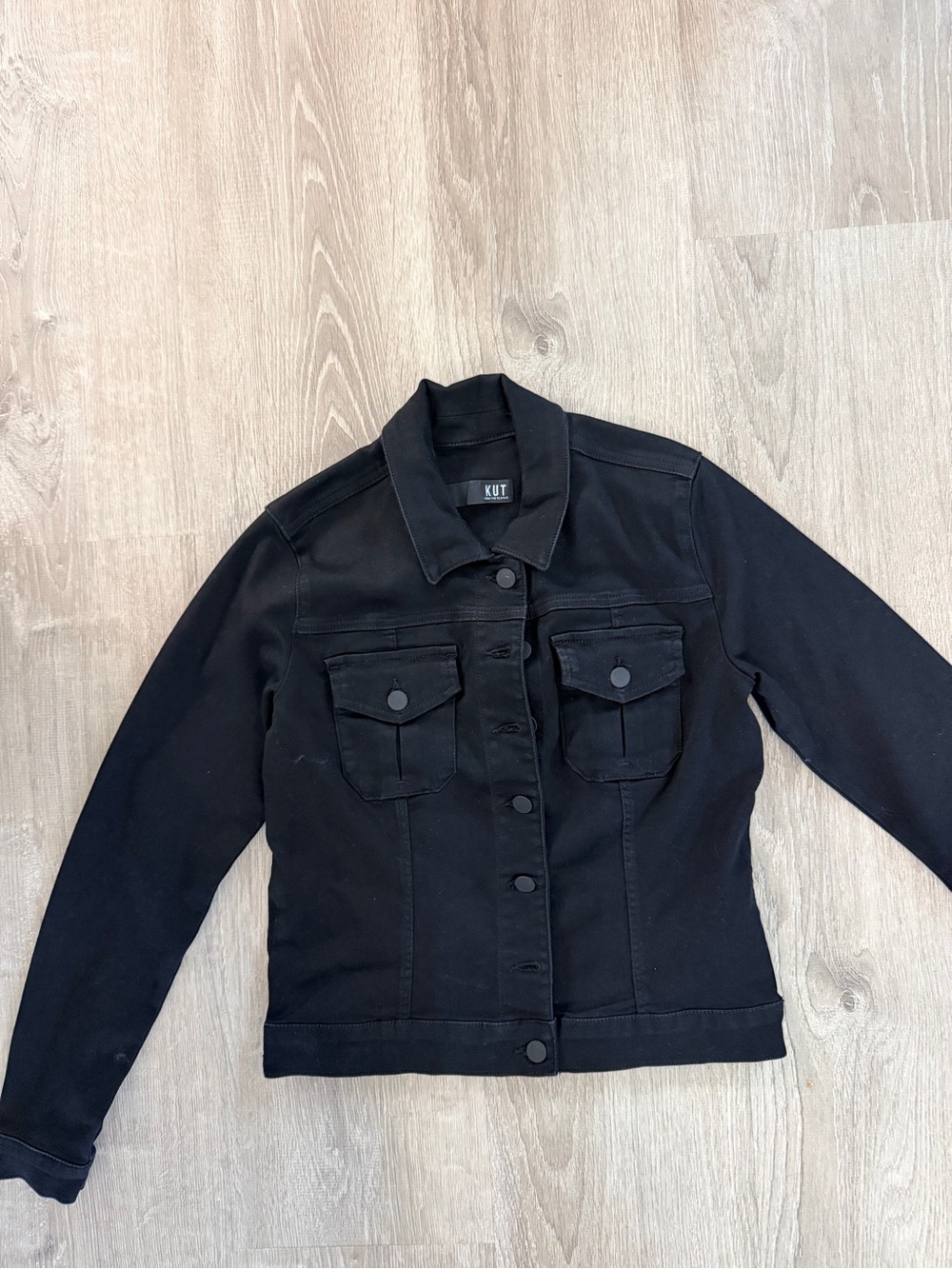 Kut from the Kloth Black Women's Jean Jacket